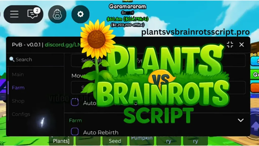 Plants vs Brainrots Script - Best Roblox Script (No Key)
